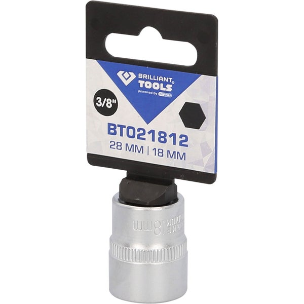 Brilliant Tools Steckschlüssel-Einsatz, 18 mm, 3/8 Zoll