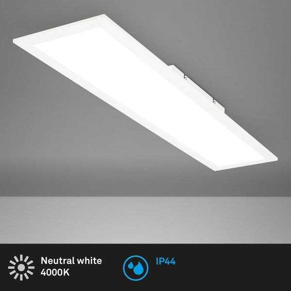 BRILONER SIMPLE LED Deckenleuchte Bad, IP44 Spritzwasserschutz, Neutralweißes Licht, weiß, 78 x 18 x 6,5 cm