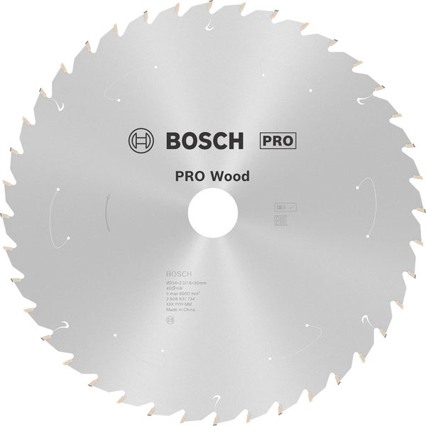 Bosch PRO Wood cordless Blatt für Kreissägen 254 x 2,2 x 30 mm - 2608837734