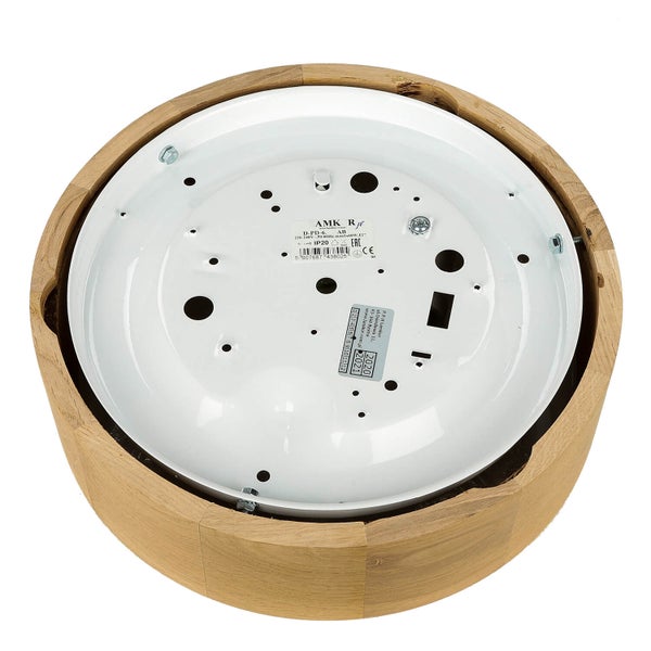 Deckenleuchte mit Holzfassung