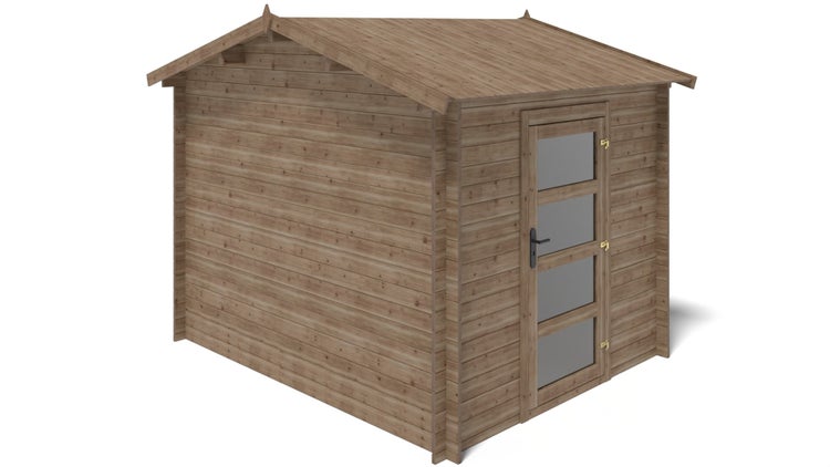 Gartenhaus, Gerätehaus 7,50m2 - 2,50x3m - 28mm - Imprägniert