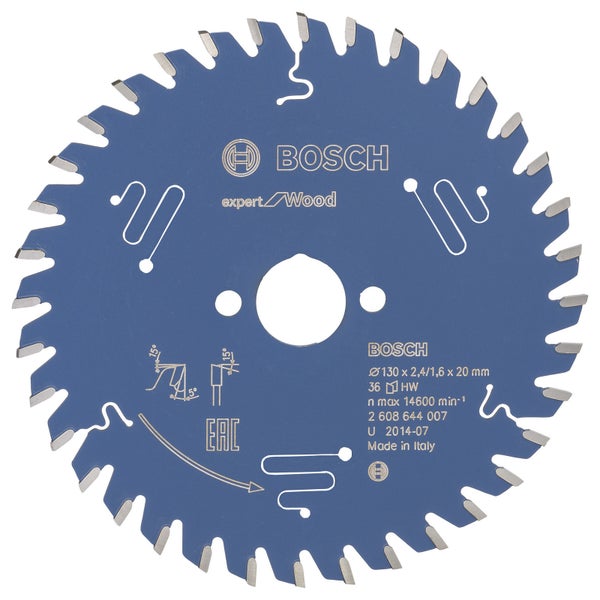 Bosch Kreissägeblatt Expert for Wood für Handkreissägen 130 x 20 x 1,6 mm 36 - 2608644007