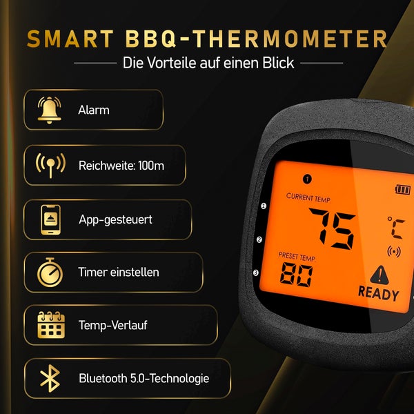 MostEssential PRO-3 Fleischthermometer - BBQ-Thermometer