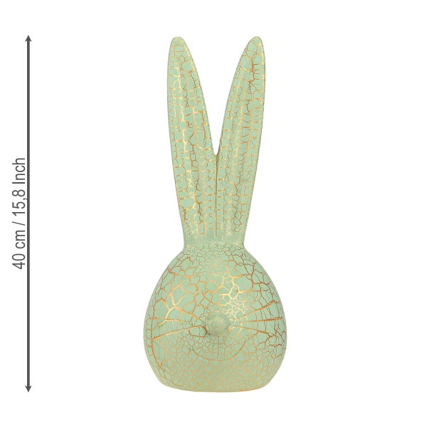 Dekorative Hasenfigur aus Keramik, 40 cm hoch
