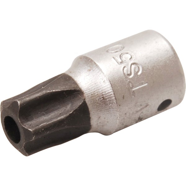 BGS Bit-Einsatz Antrieb Innenvierkant 6,3 mm (1/4) TS-Profil (für Torx Plus) mit Bohrung TS50 - 2355-TS50