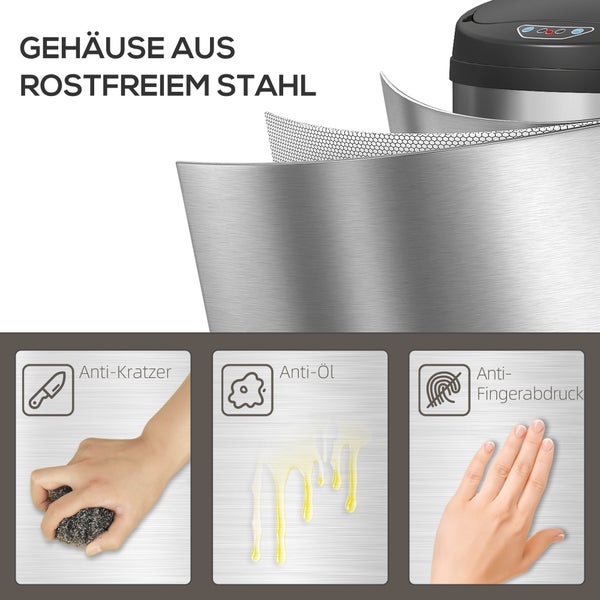 Gehäuse aus Edelstahl mit Anti-Kratzer-, Anti-Öl- und Anti-Fingerabdruck-Eigenschaften