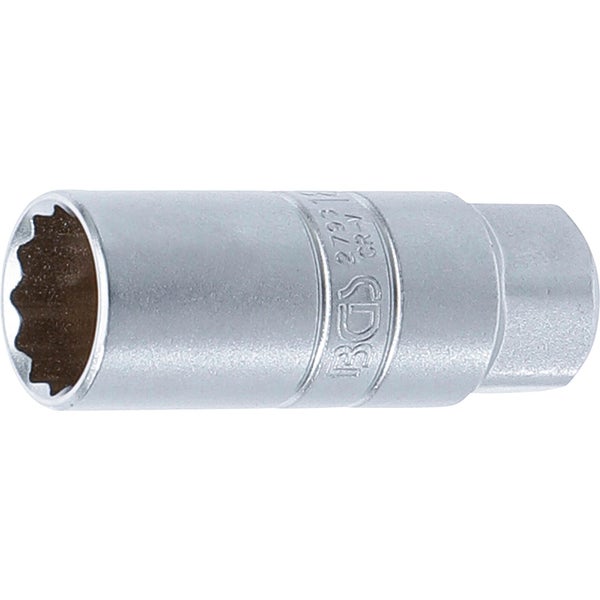 BGS Zündkerzen-Einsatz Zwölfkant Antrieb Innenvierkant 10 mm (3/8) SW 18 mm - 2793