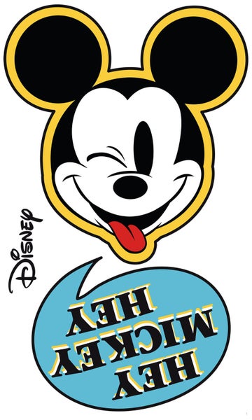 Disney Wandtattoo Mickey Mouse Blau, Gelb und Schwarz-Weiß - 127 x 200 cm - 612434