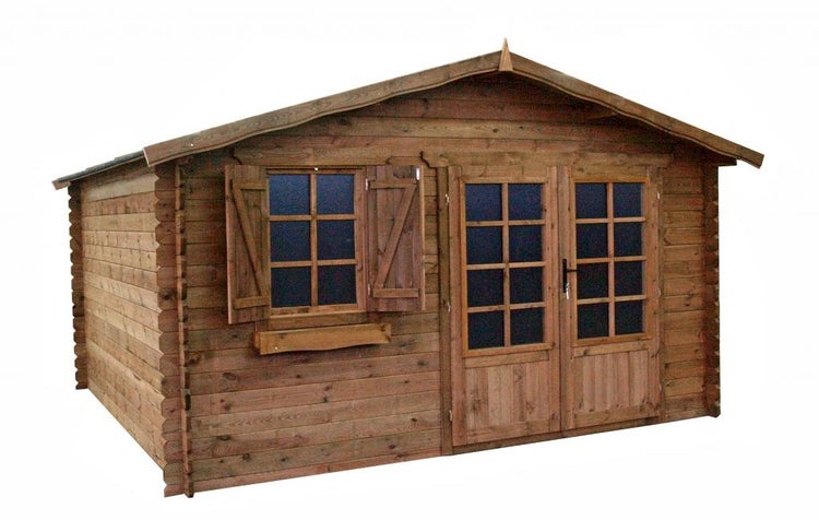 Gartenhaus, Gerätehaus 16m2 - 4x4m - 28mm - Imprägniert