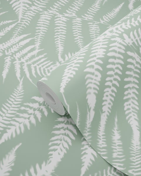 Tapetenrolle mit Farnmuster