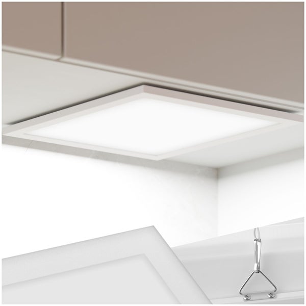 Quadratisches LED Panel als Einbauleuchte oder Aufbauleuchte für die Deckenbeleuchtung in Innenräumen