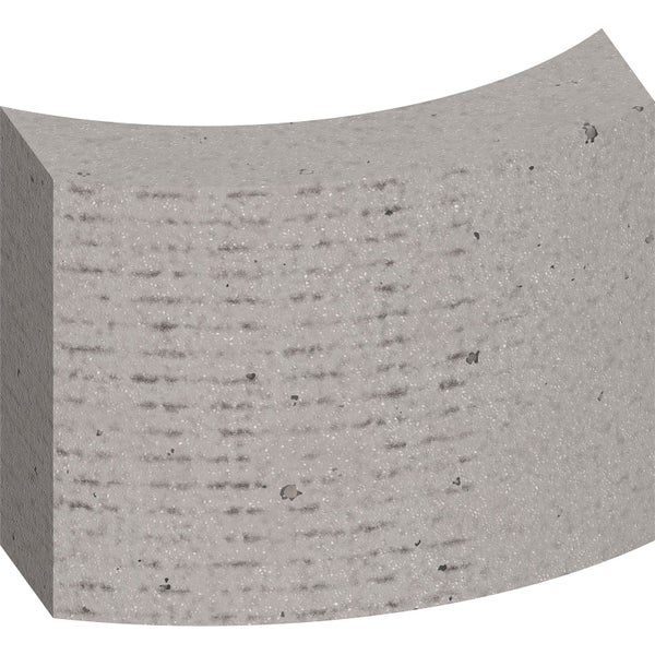 Beton-Randstein, gebogen