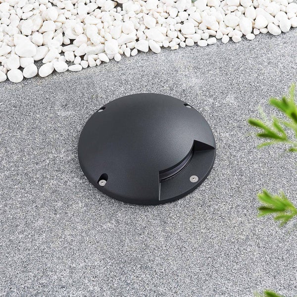 Lindby LED Außenleuchte Cormac (wasserdicht (Modern) in Schwarz aus Aluminium (1 flammig, ) - Außenstrahler außen Spot für Garten Terasse Balkon & Haus