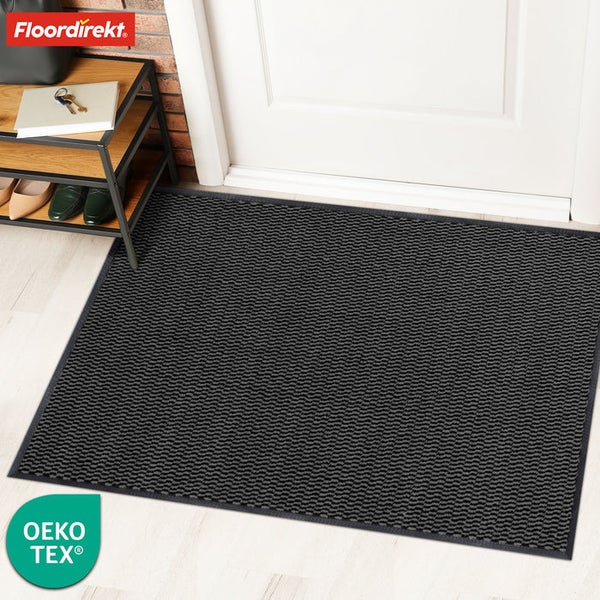 FLOORDIREKT Schmutzfangmatte - SKY Novo - PVC-frei - Extra Halt & Langlebigkeit - Anthrazit - 120 x 180 cm