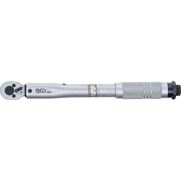 BGS Drehmomentschlüssel Abtrieb Außenvierkant 6,3 mm (1/4) 5 - 25 Nm - 960
