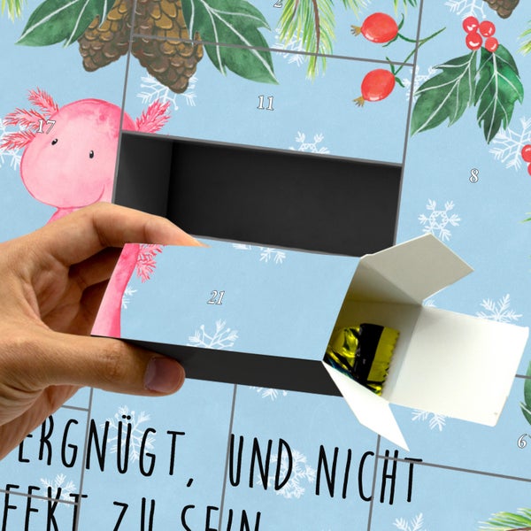 Mr. & Mrs. Panda Befüllbarer Adventskalender Axolotl null - Blau Pastell