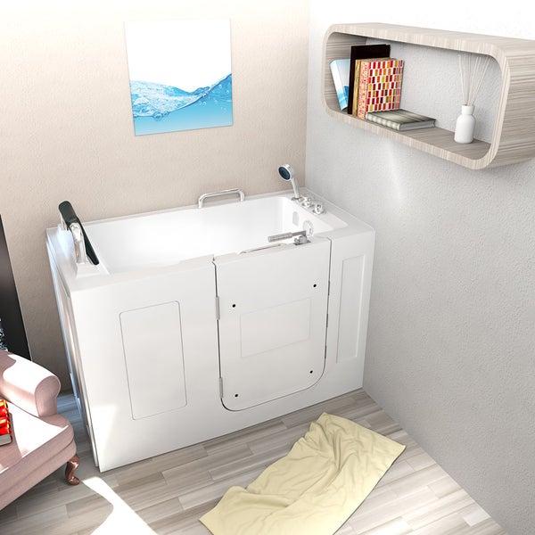 Sitzbadewanne Senioren Wanne mit Tür S07-C-L 140x76cm