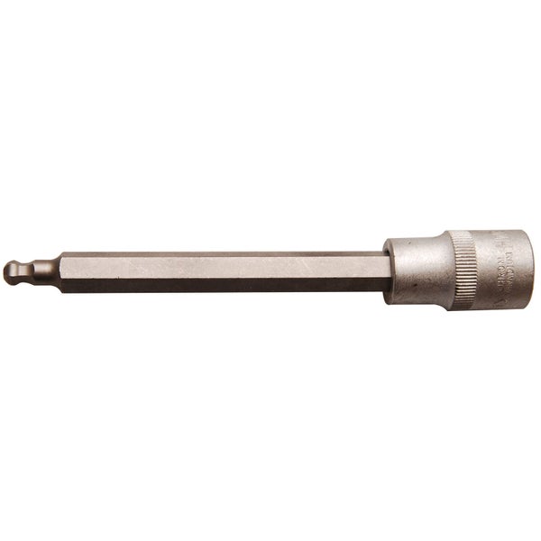 BGS Bit-Einsatz Länge 140 mm Antrieb Innenvierkant 12,5 mm (1/2) Innensechskant mit Kugelkopf 7 mm - 4258-7
