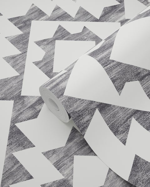 Tapetenrolle mit geometrischem Muster