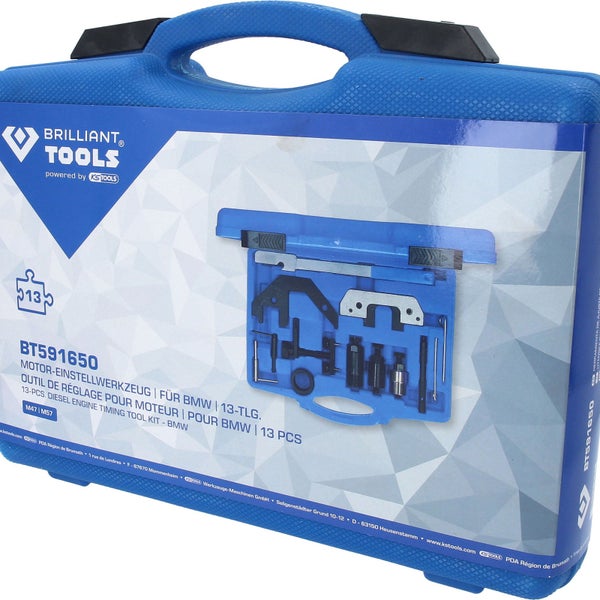 Brilliant Tools Motoreinstellwerkzeug für BMW im Koffer, 13-teilig