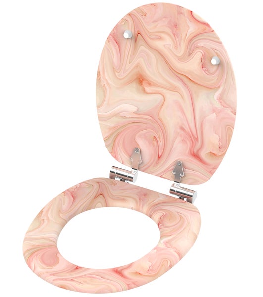 WC-Sitz mit Absenkautomatik Marmor Rosa