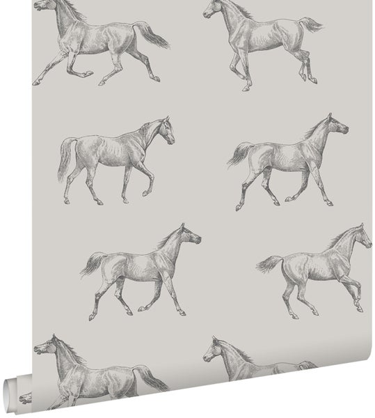 Tapetenrolle mit Pferdemotiv