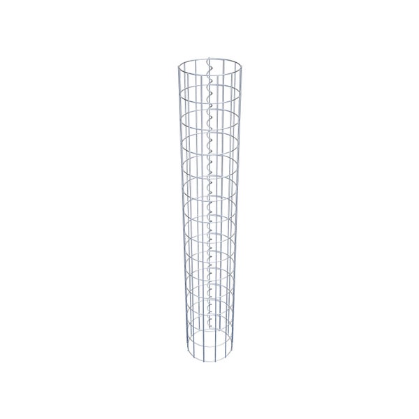 Gabionensäule Durchmesser 22 cm, MW 5 x 10 cm rund - Höhe: 1,40 m