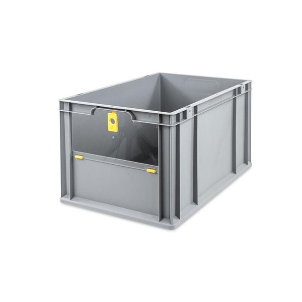 PROREGAL Eurobox NextGen Insight Cover HxBxT 32 x 40 x 60 65 Liter Hoch/Gelb Eurobehälter Transportbox