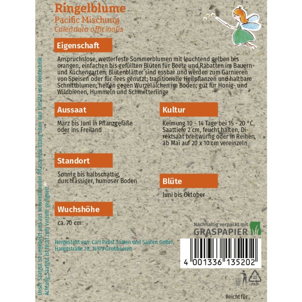 Ringelblume Pacific Mischung Samen von Grüne Fee