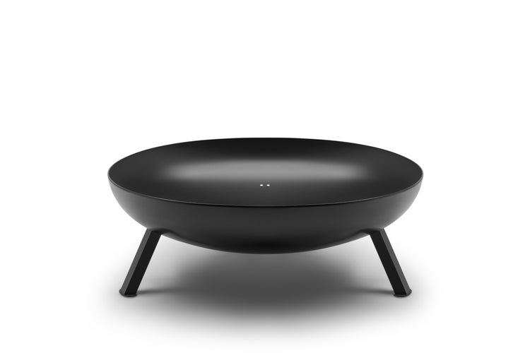 The Favilla BOMBE Feuerbecken Schwarz Ø 79 cm – Massive Feuerschale aus Stahl (4 mm) – Pulverbeschichtet & Hitzebeständig – Garten Feuerstelle – Outdoor Feuerschale für Terrasse, Balkon & Camping (26 kg)