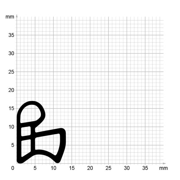 DIWARO. | Stahlzargendichtung SZ214 | grau | 5 Meter