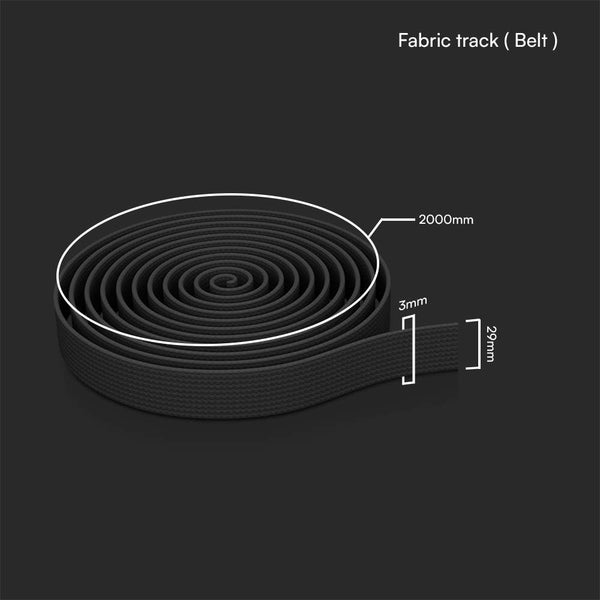 Textilband Rolle, 2000 mm Länge, 3 mm dick und 29 mm breit