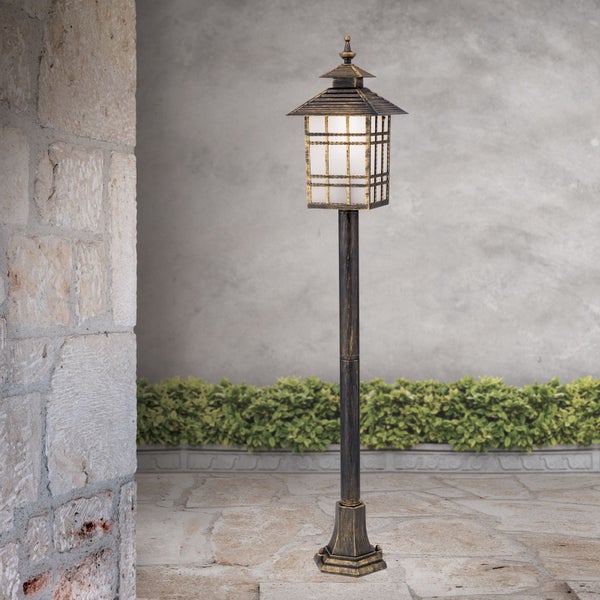 LED Außenleuchte Wegeleuchte Kiko 18x100cm Antik