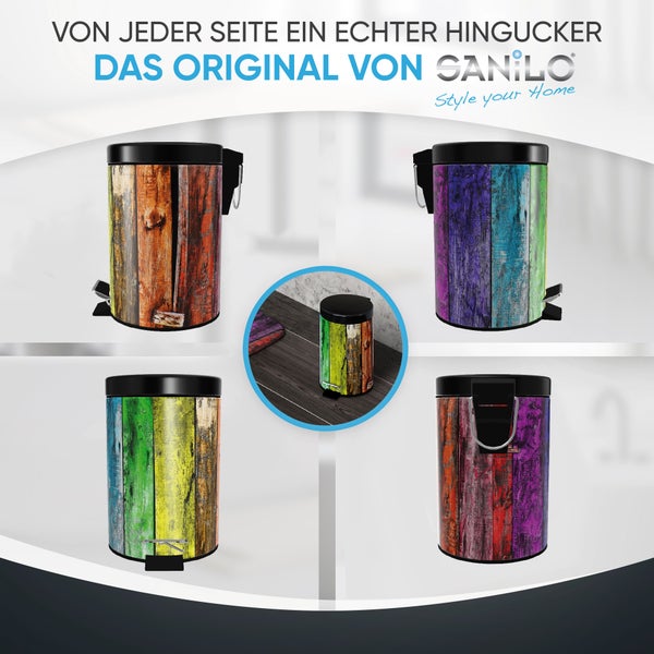 Sanilo Kosmetikeimer 3L mit Absenkautomatik Rainbow