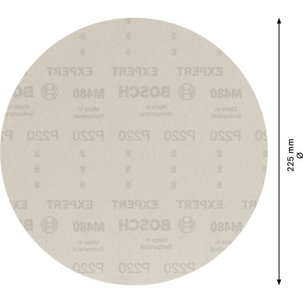 Schleifpapier mit 225 Millimeter Durchmesser