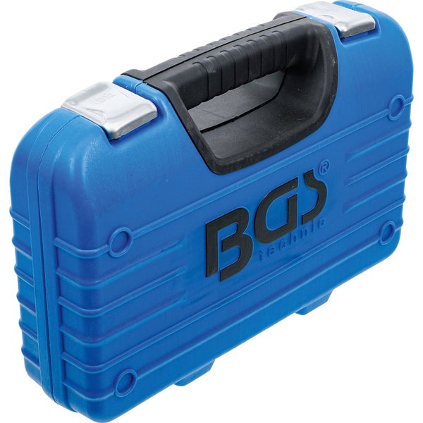 Blauer Werkzeugkoffer von BGS mit schwarzem Griff