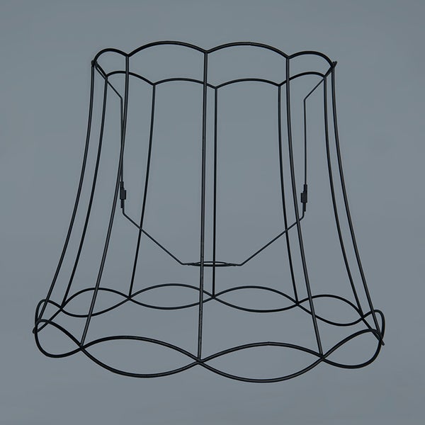 Lampenschirm aus Metall schwarz 50/40 - Granny Frame