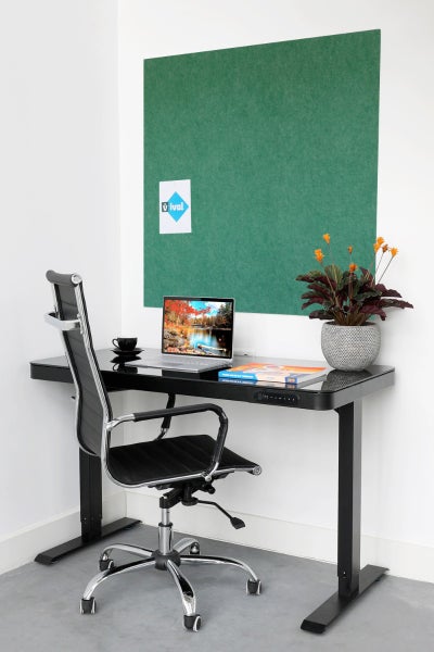 Akustisches Wandpaneel aus PET-Filz – 100 x 100 cm – Grün