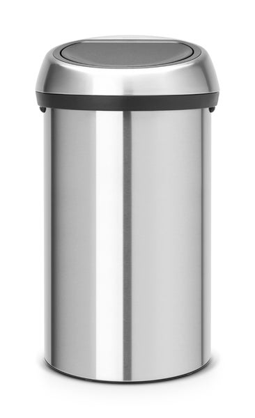 Brabantia Abfallbehälter Mit Soft Touch Öffnung 60 Liter HxBxT 71 x 40 x 40 cm Metall Matt Edelstahl