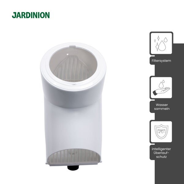 Jardinion Regensammler mit Filtersystem und Überlaufschutz