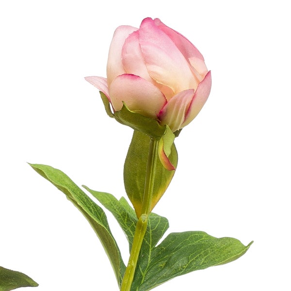 Detailansicht einer künstlichen Senecio rowleyanus Pflanze mit kleinen grünen runden Blättern in einem grauen Topf mit Rautenmuster.