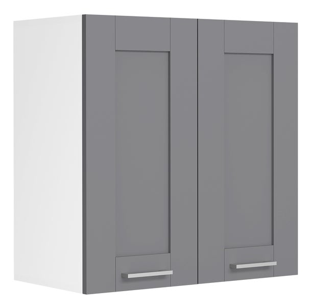 Küchenschrank B. 60cm Hängeschrank Colura Weiß / Anthrazit