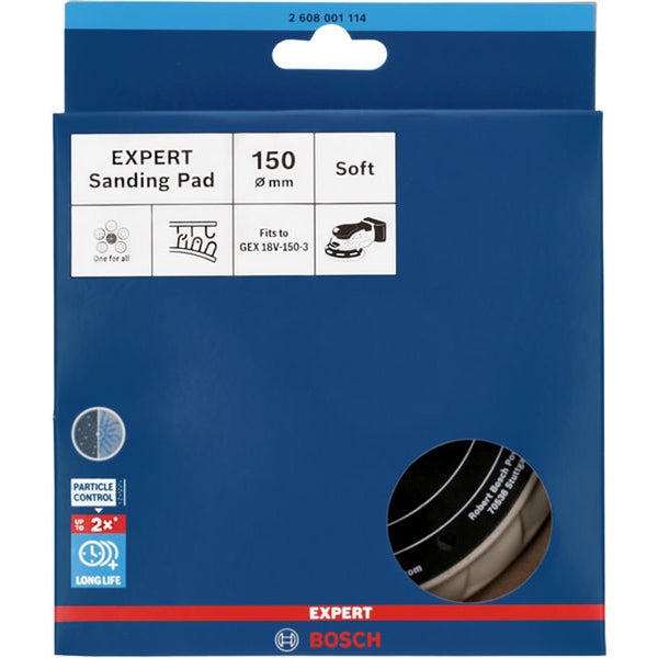 Bosch Expert Schleifpad, 150 Millimeter Durchmesser, weich