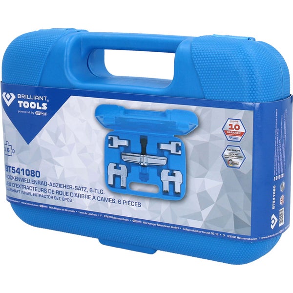 Brilliant Tools Nockenwellenrad Abzieher Satz in blauem Werkzeugkoffer