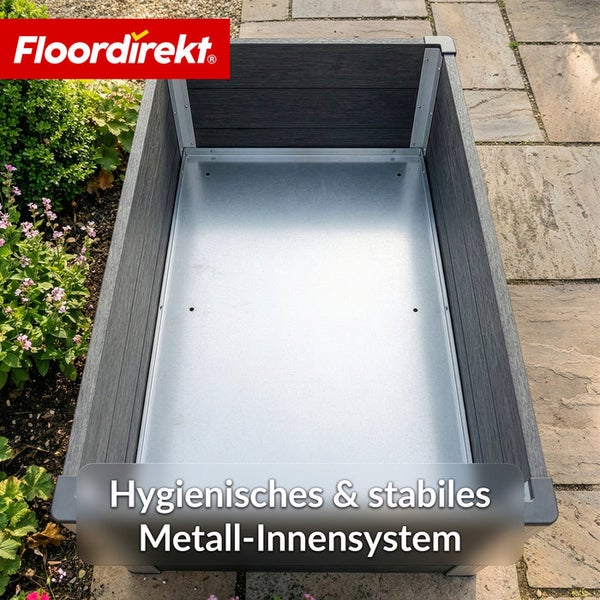 Floor direkt Hochbeet mit hygienischem Metall-Innensystem