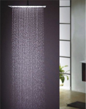 Luxus Edelstahl 500*500 Regendusche mit 361 (!!) Düsen 50 cm Duschkopf