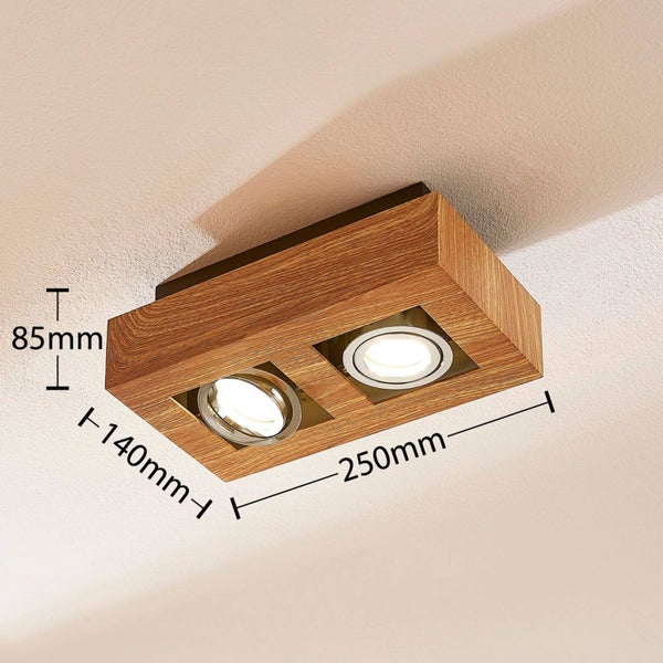 Arcchio Strahler Vince (Modern) aus Metall (2 flammig, GU10) - Deckenlampe Deckenleuchte Lampe Spot Flurleuchte