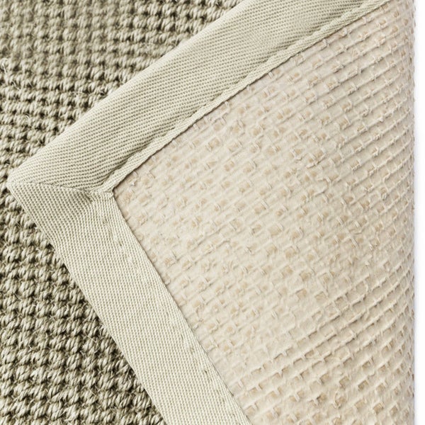 FLOORDIREKT Sisal-Teppich Tiger-Eye - aus 100% Sisal - mit Brodüre - Creme - 160 x 230 cm