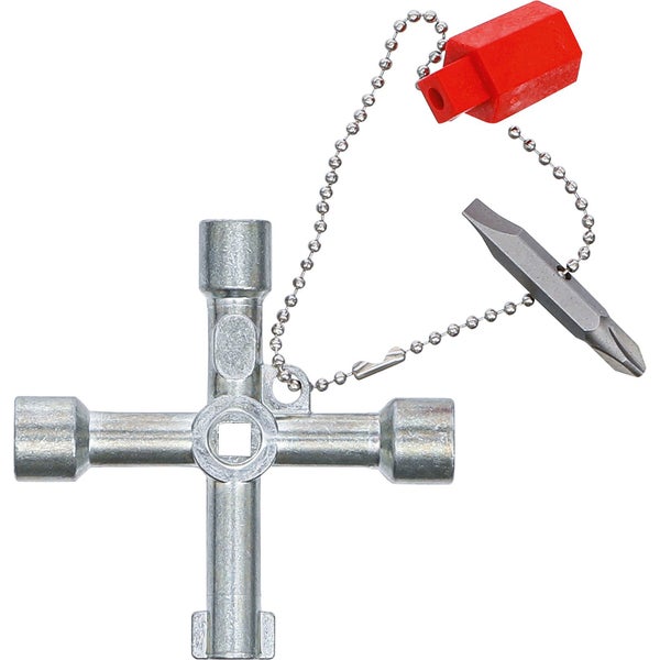 BGS Technic Universal-Schaltschrankschlüssel, 9-teiliges Set in Verpackung