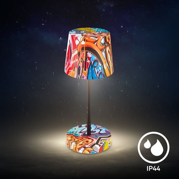 LED Tischlampe Akku IP44 Tischleuchte kabellos Aussen/Innen Dimmbar Touch
